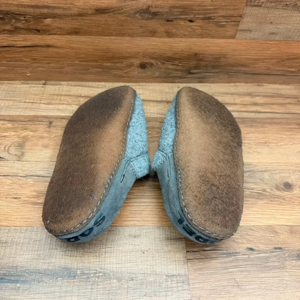 Sorel Mule Shoes Wo's size 9 Nakiska Scuff Slipper Faux Fur Lined Casual Slip On